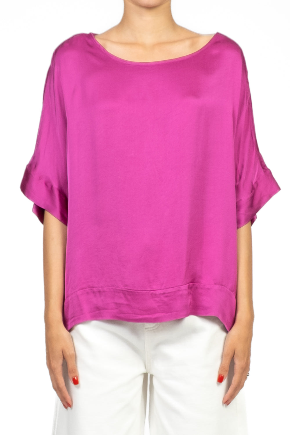 Tensione In - Blusa over in satin Art. F5293B05QPE25