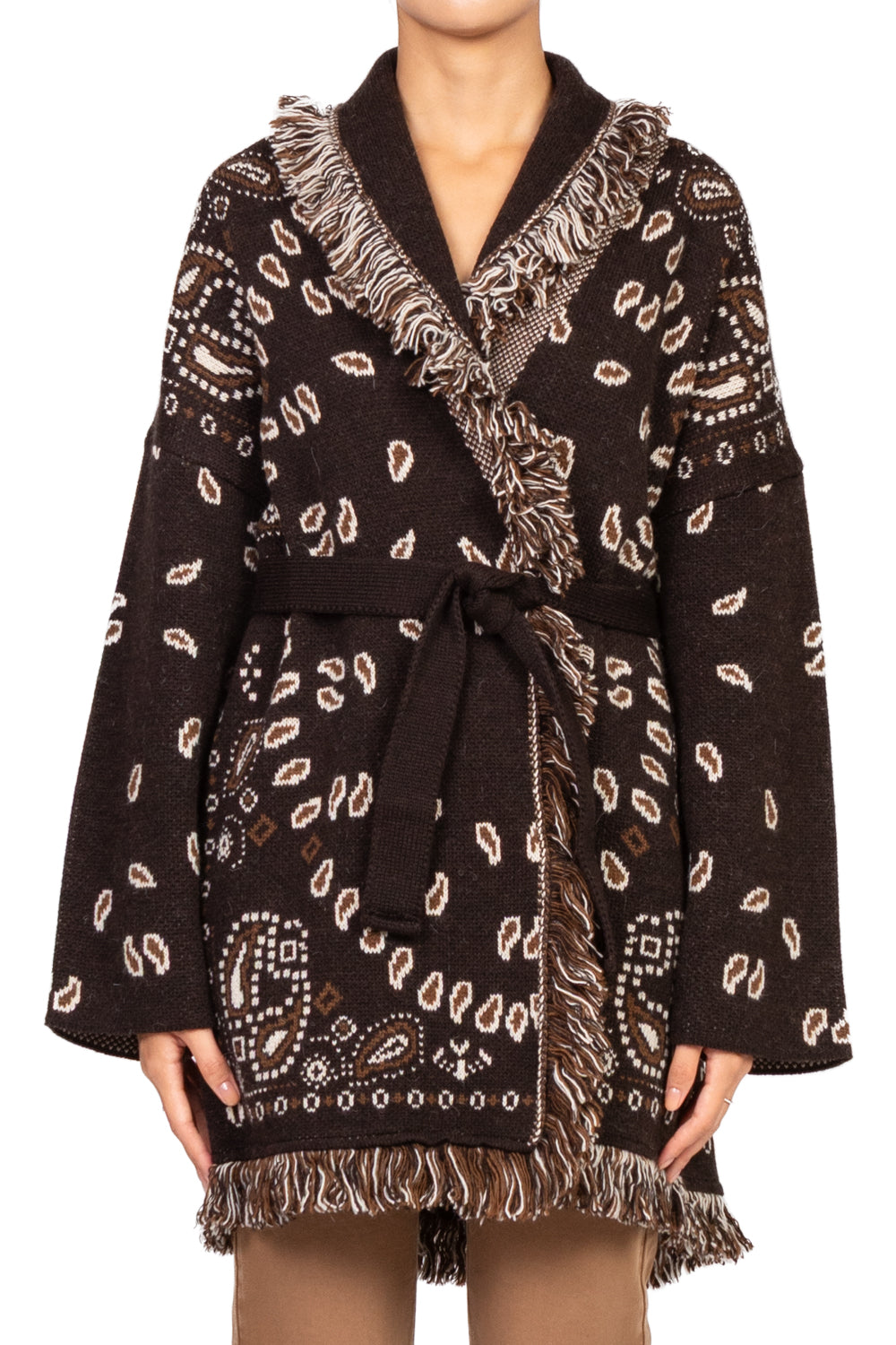 Tensione In - Caban fantasia bandana con cintura Art. W5HMG38A400