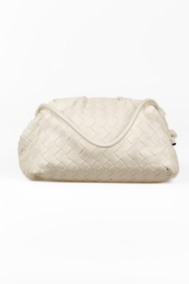 Upper - Borsa clutch intrecciata con tracolla