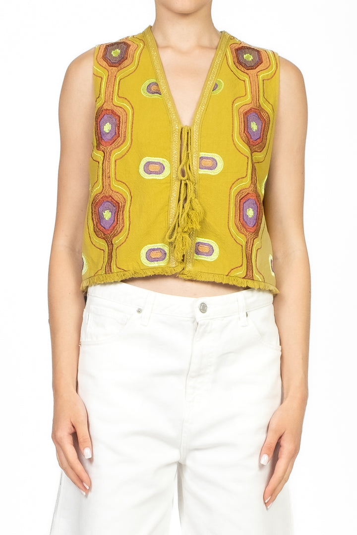 Dixie - Gilet fantasia aperto con laccio Art. LAGDTDE