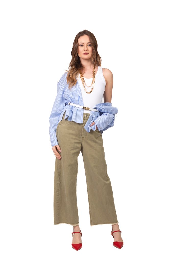 Tensione In - Canotta costine scollo v Art. 21002