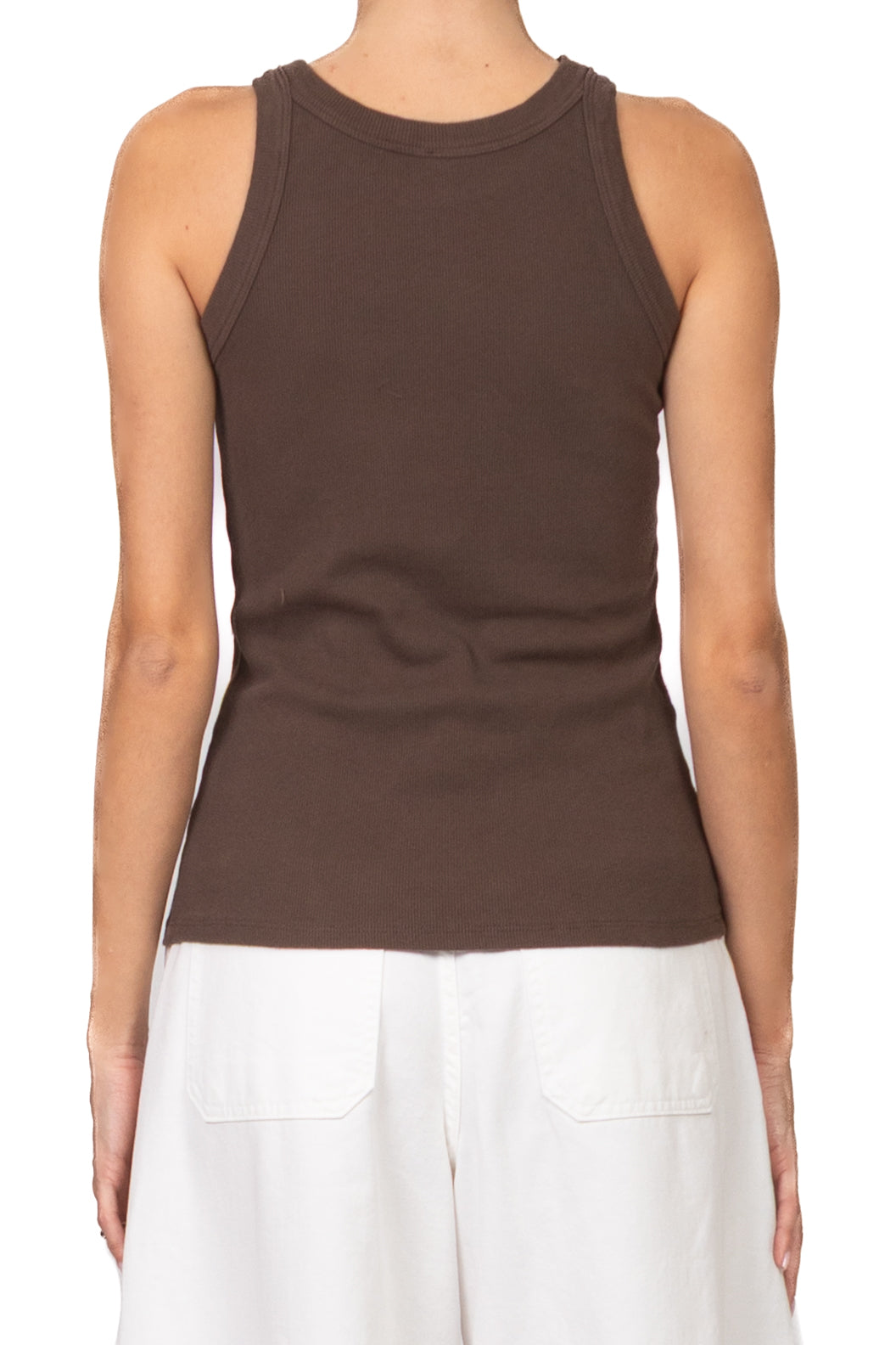 Tensione In - Canotta costine scollo vogatore Art. 21003