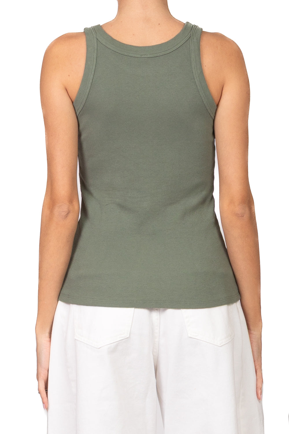 Tensione In - Canotta costine scollo vogatore Art. 21003