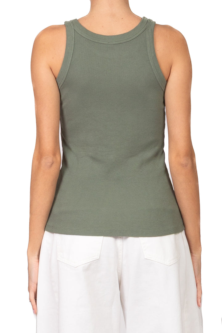 Tensione In - Canotta costine scollo vogatore Art. 21003