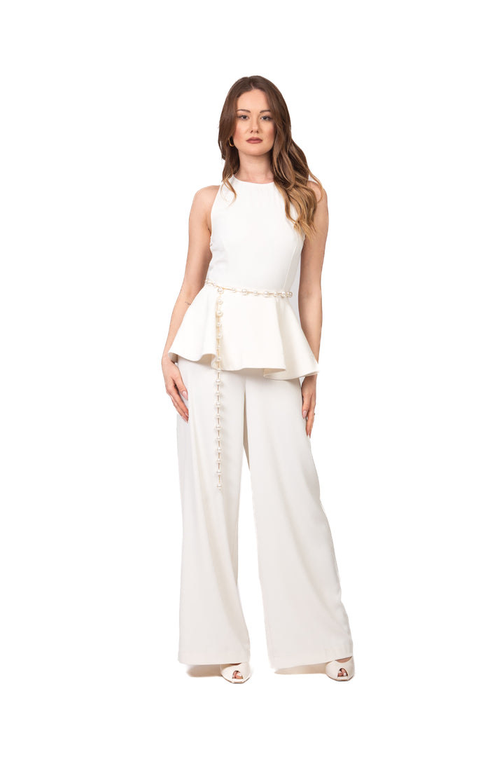 Tensione In - Tuta peplum tessuto tecnico Art. HG1349