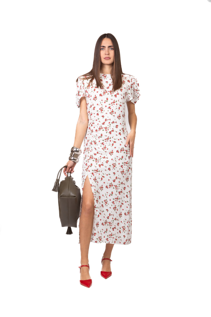 Tensione In - Abito floreale con bottoncini Art. S26XA88