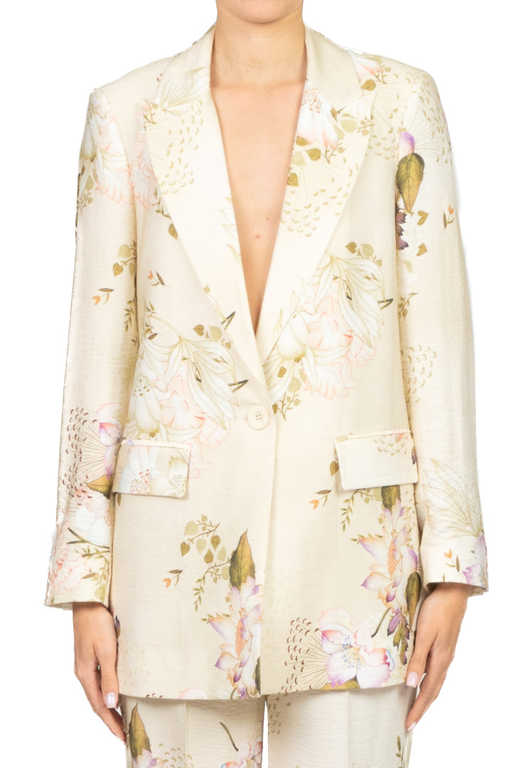 Dixie - Completo giacca floreale con pantalone palazzo Art. JCZU1PE/PDHD1PE