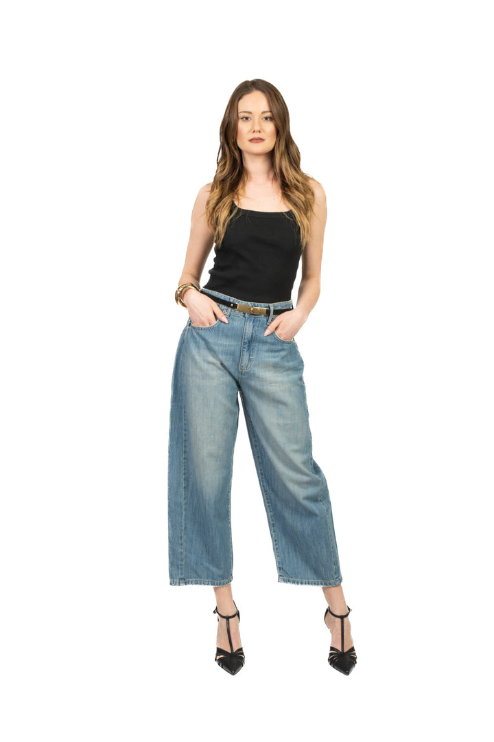 Tensione in - Canotta a costine scollo quadrato Art. 21001