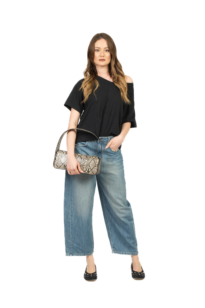 Tensione In - T-shirt scatoletta scollo V Art. 21009