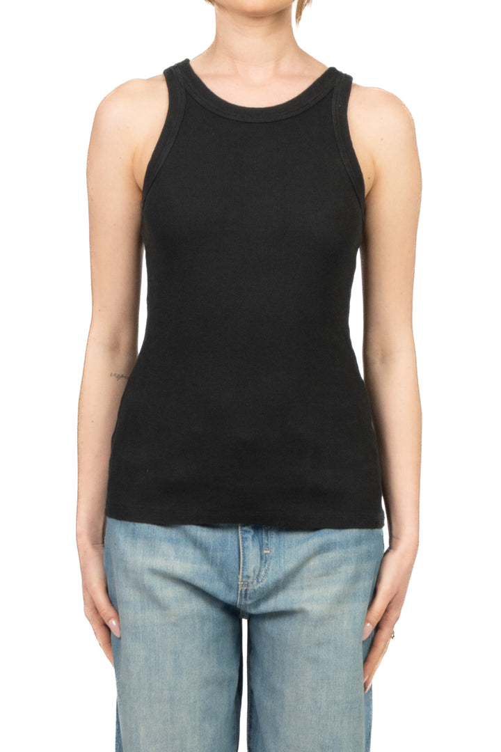 Tensione In - Canotta costine scollo vogatore Art. 21003