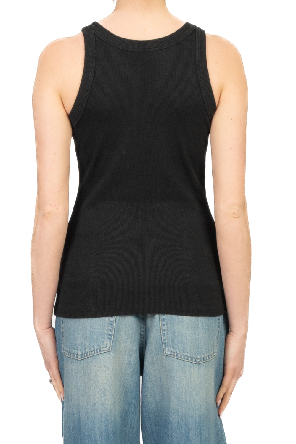 Tensione In - Canotta costine scollo vogatore Art. 21003