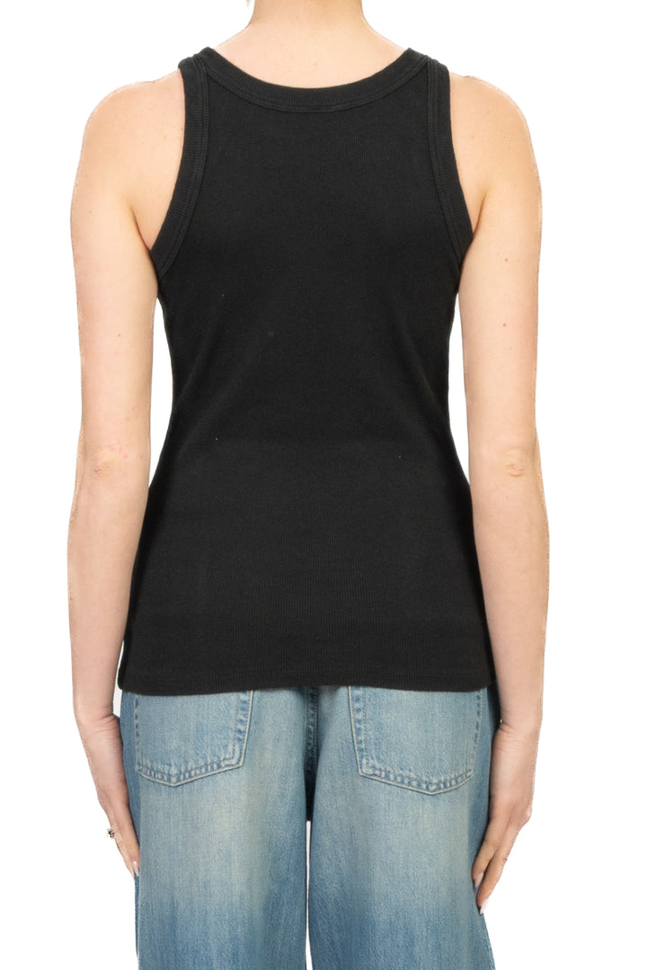 Tensione In - Canotta costine scollo vogatore Art. 21003