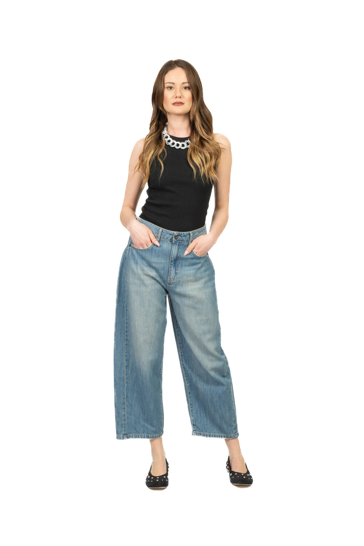 Tensione In - Canotta costine scollo vogatore Art. 21003