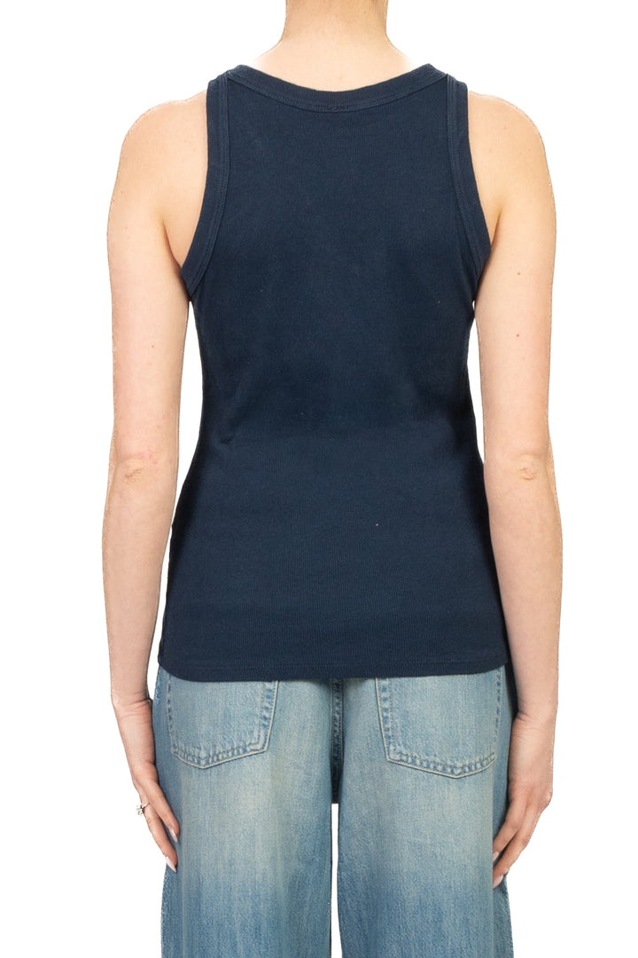 Tensione In - Canotta costine scollo v Art. 21002