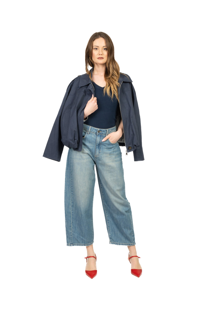 Tensione In - Canotta costine scollo v Art. 21002