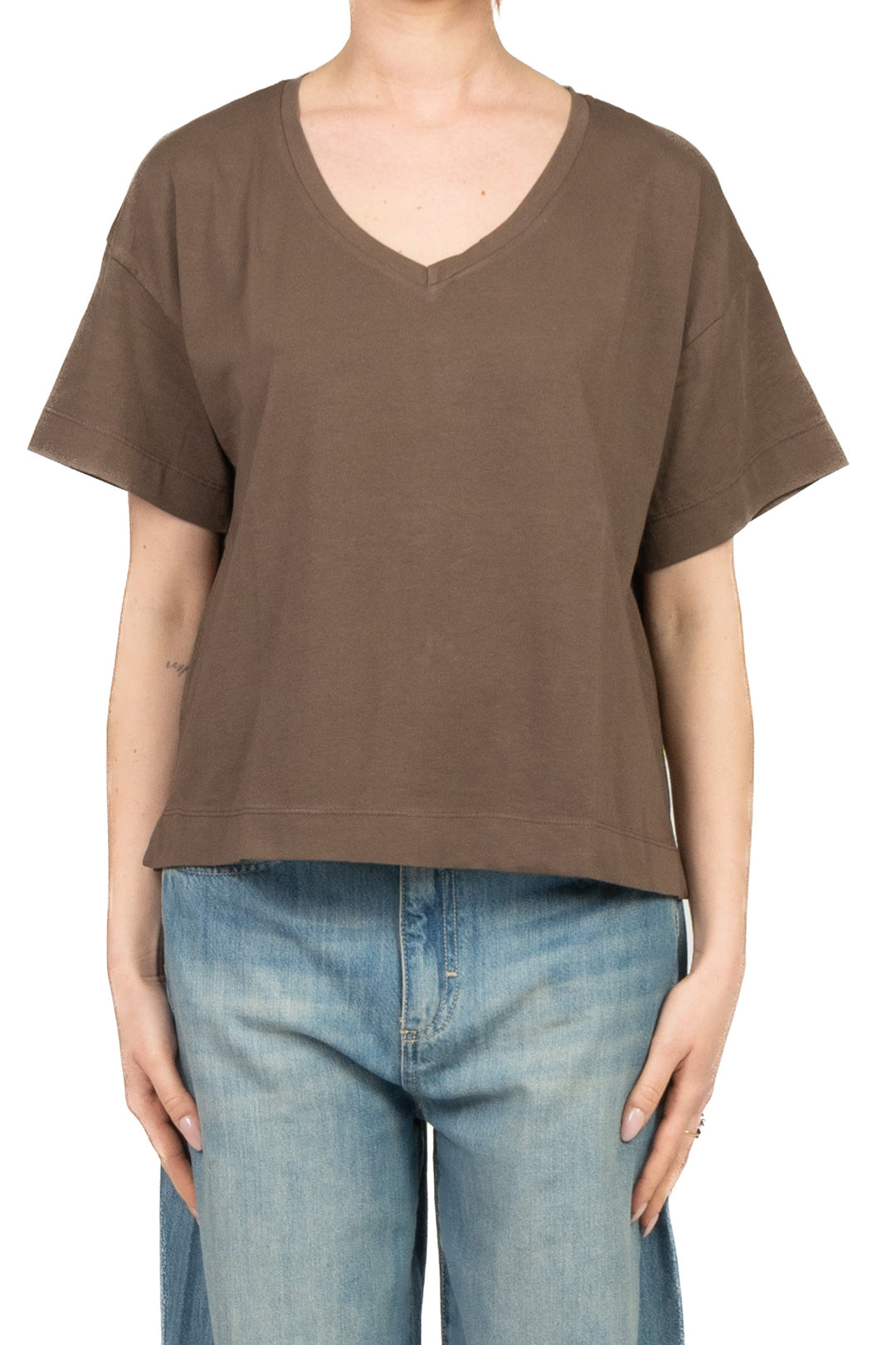 Tensione In - T-shirt scatoletta scollo V Art. 21009