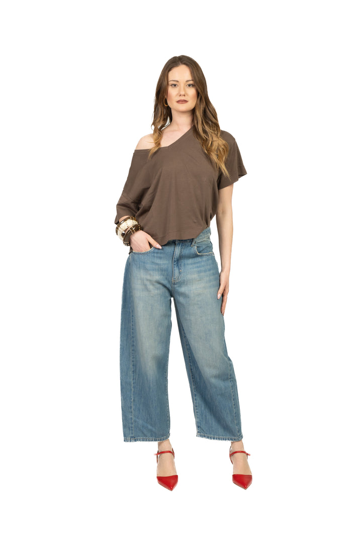 Tensione In - T-shirt scatoletta scollo V Art. 21009