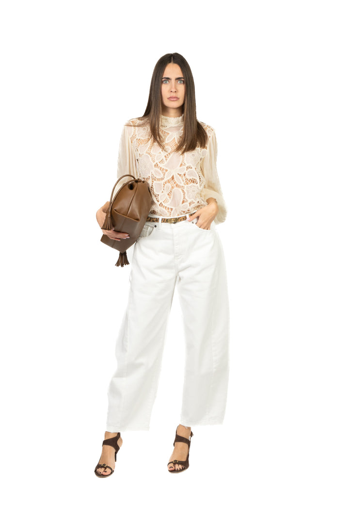 Tensione In - Blusa pizzo macramè Art. IK470