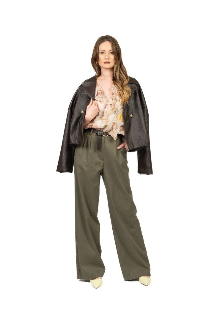 Dixie - Camicia floreale con rouches Art. CFN31NQ