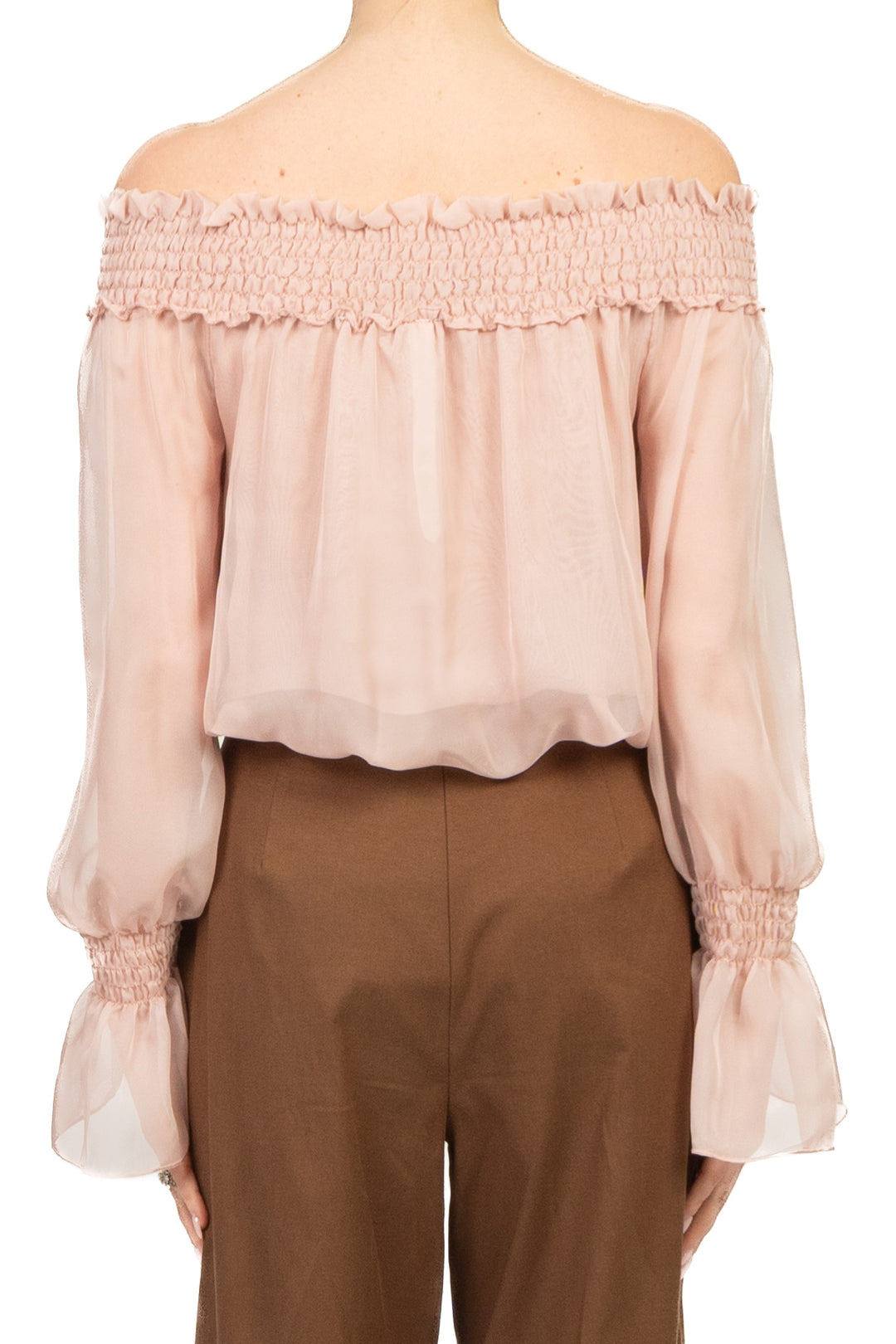 Tensione In - Blusa scollo shiffer Art. C10295AT