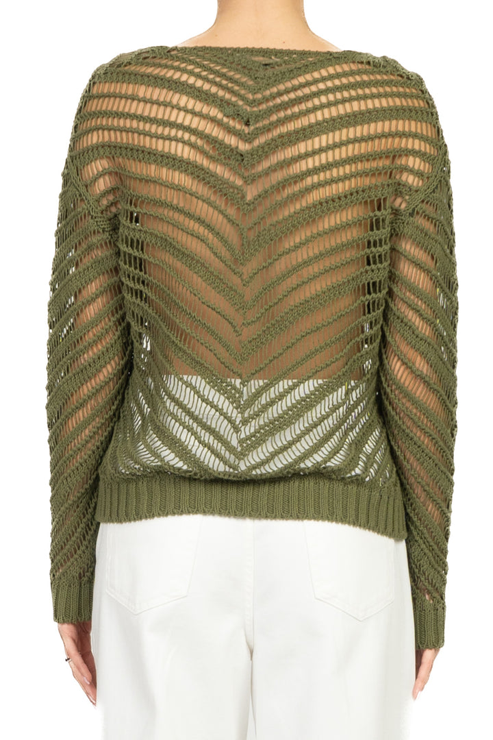 Vicolo - Maglia scollo v traforata Art. 3AB3023