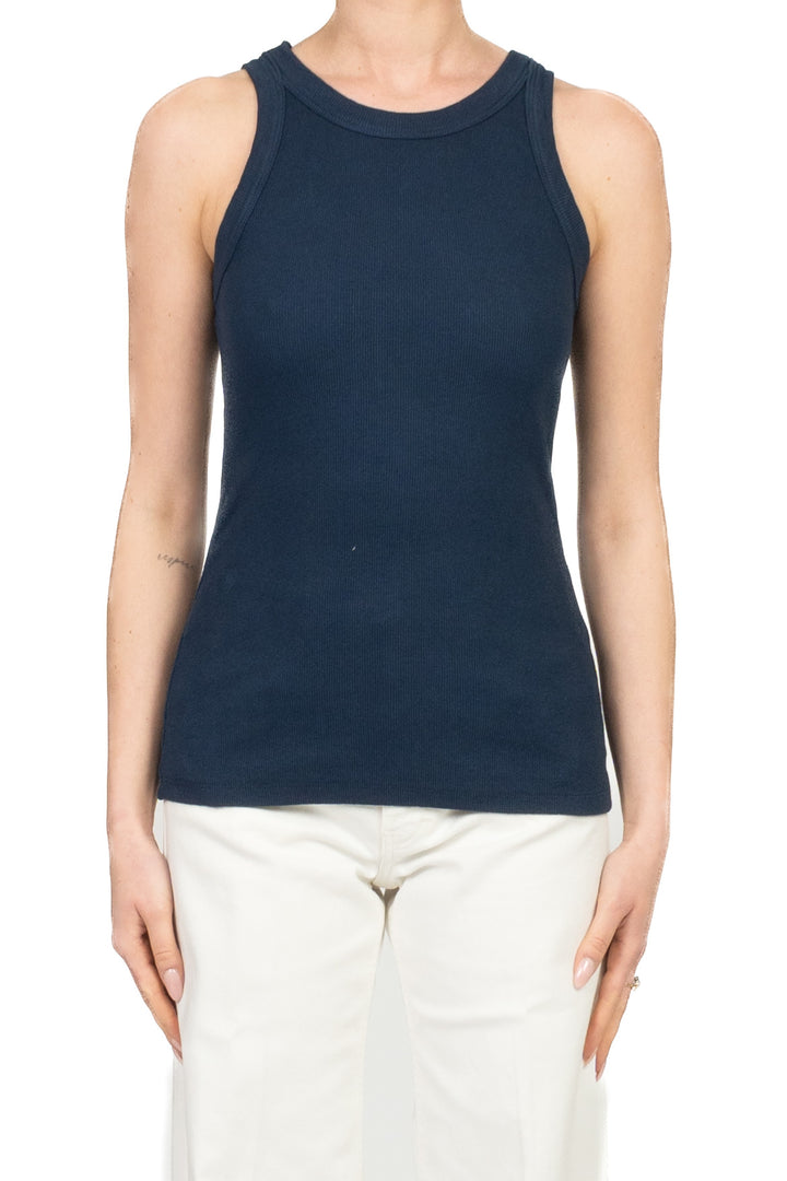 Tensione In - Canotta costine scollo vogatore Art. 21003