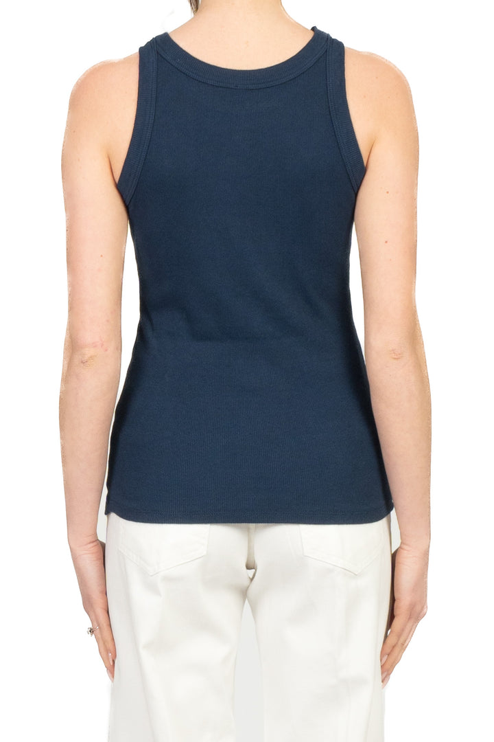 Tensione In - Canotta costine scollo vogatore Art. 21003