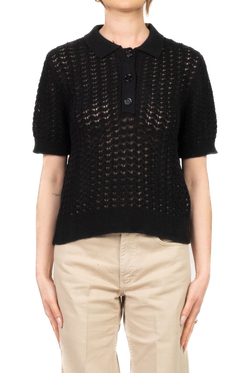 Vicolo - Maglia polo crochet Art. 7AB7083