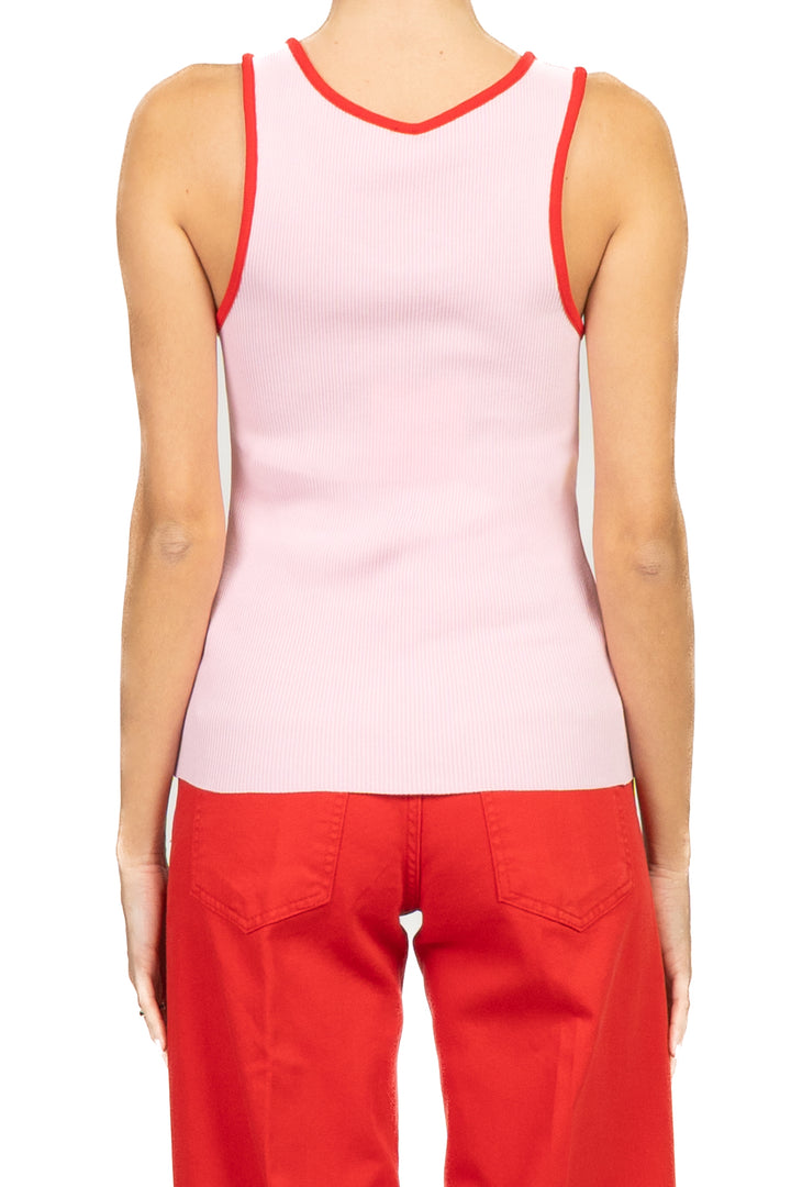 Tensione in - Canotta con profili a contrasto Art. 26P457
