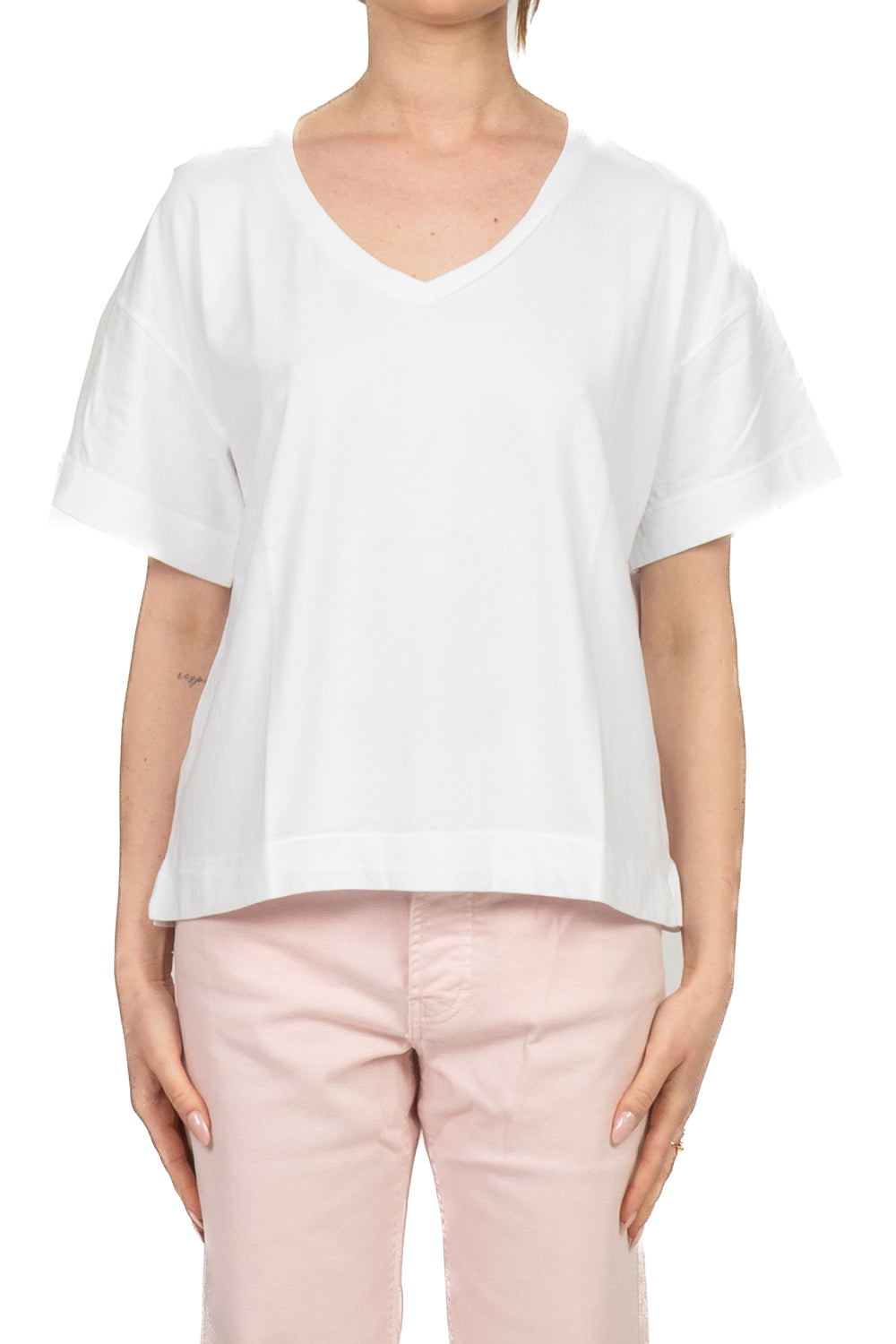 Tensione In - T-shirt scatoletta scollo V Art. 21009