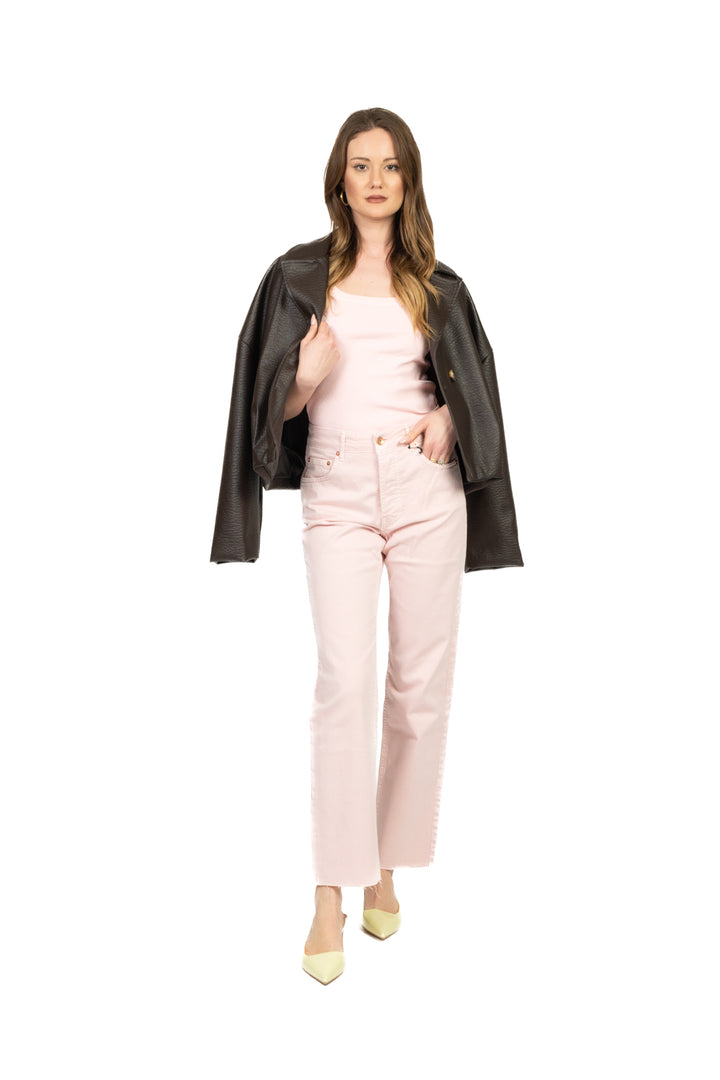 Tensione in - Canotta a costine scollo quadrato Art. 21001