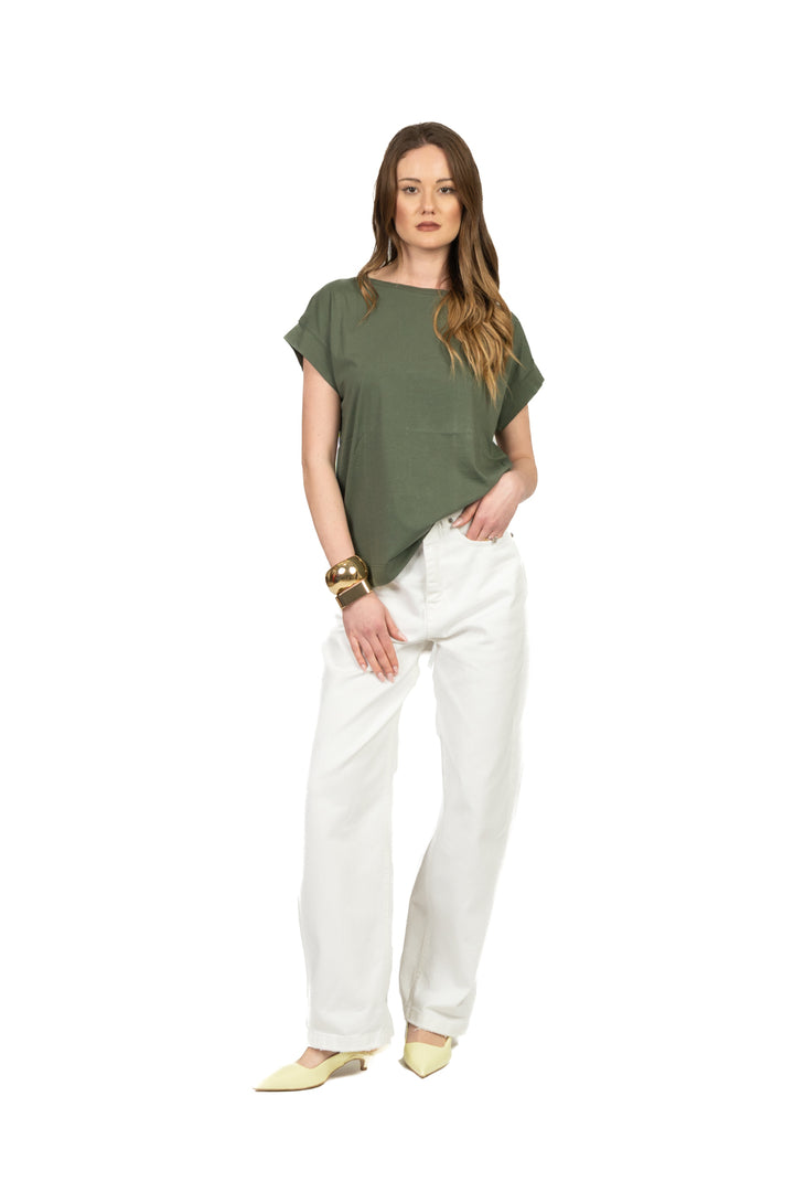 Vicolo - T-shirt scatoletta giro manica Art. UAB0296