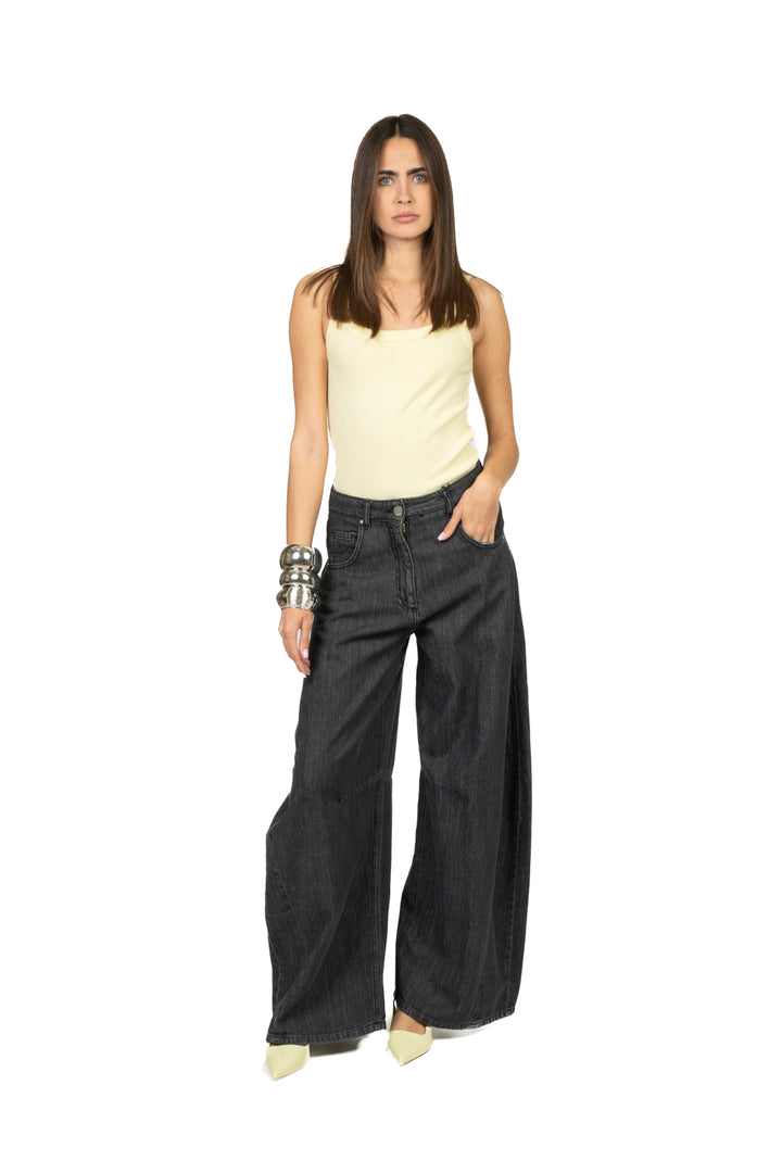 Tensione in - Canotta a costine scollo quadrato Art. 21001