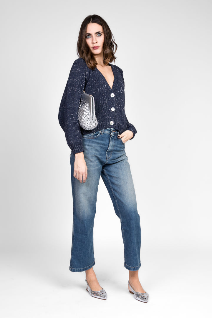 Have One - Cardigan scollo v filo lurex Art. JIT-N018