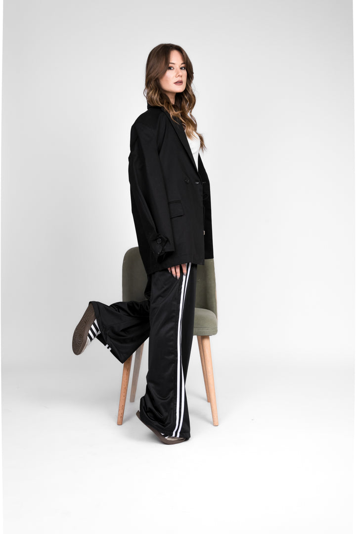 Vicolo - Pantalone acetato banda laterale con coulisse Art. TD1028