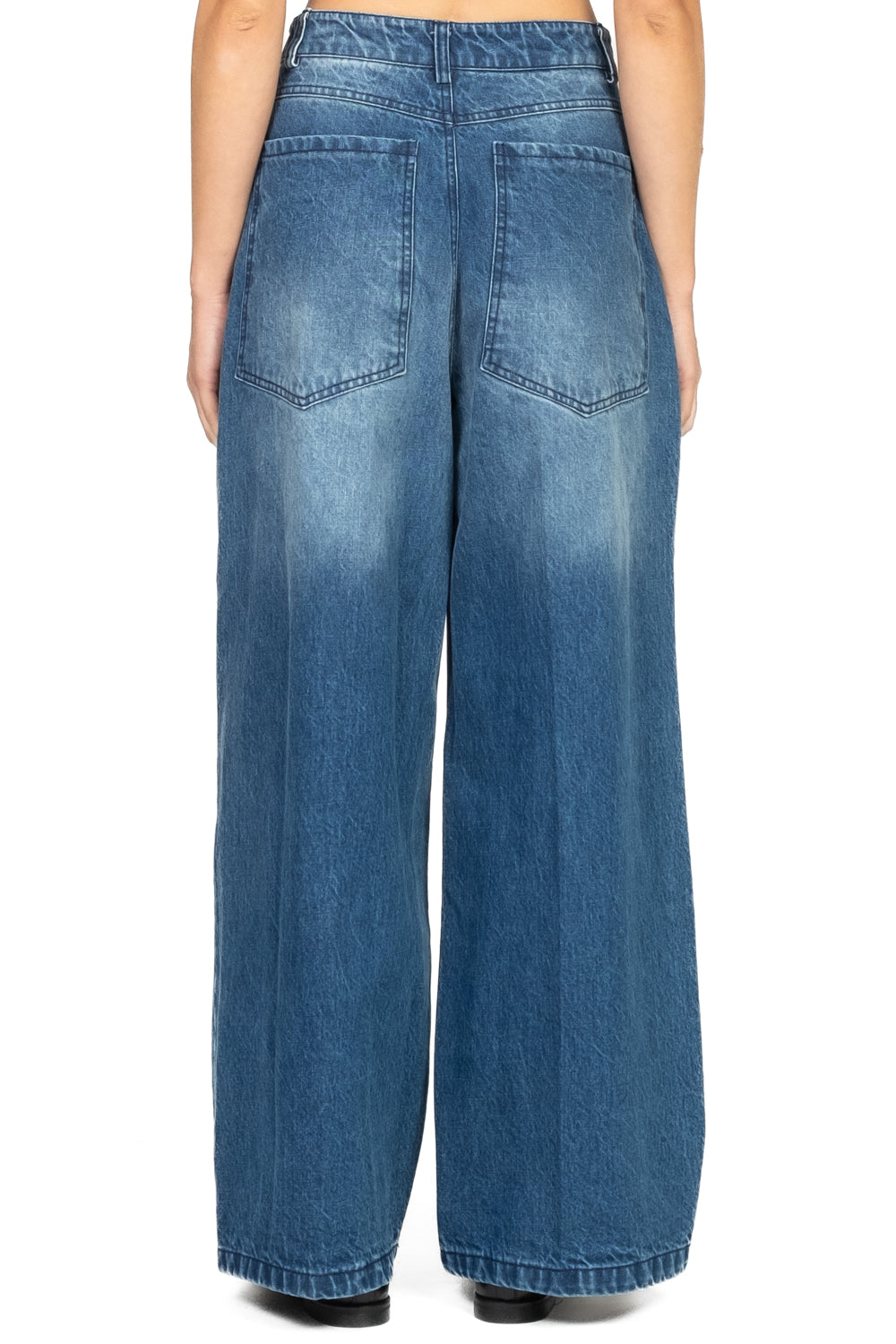 Tensione In - Jeans palazzo con tasconi Art. W25P628