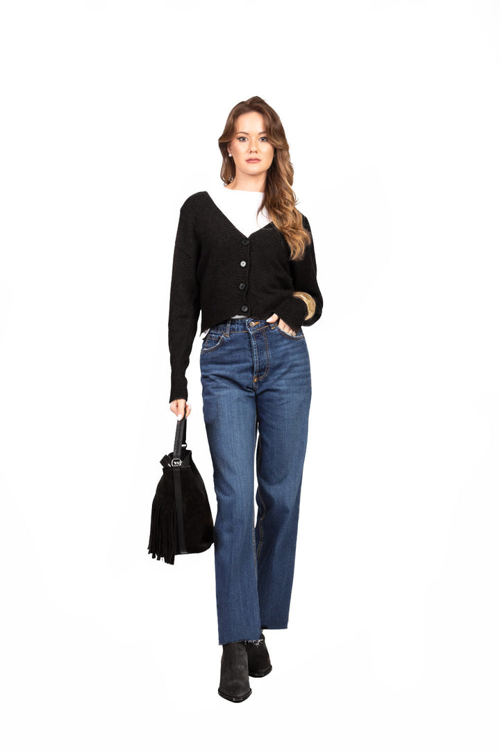 Vicolo - Cardigan crop scollo a v Art. 77282F