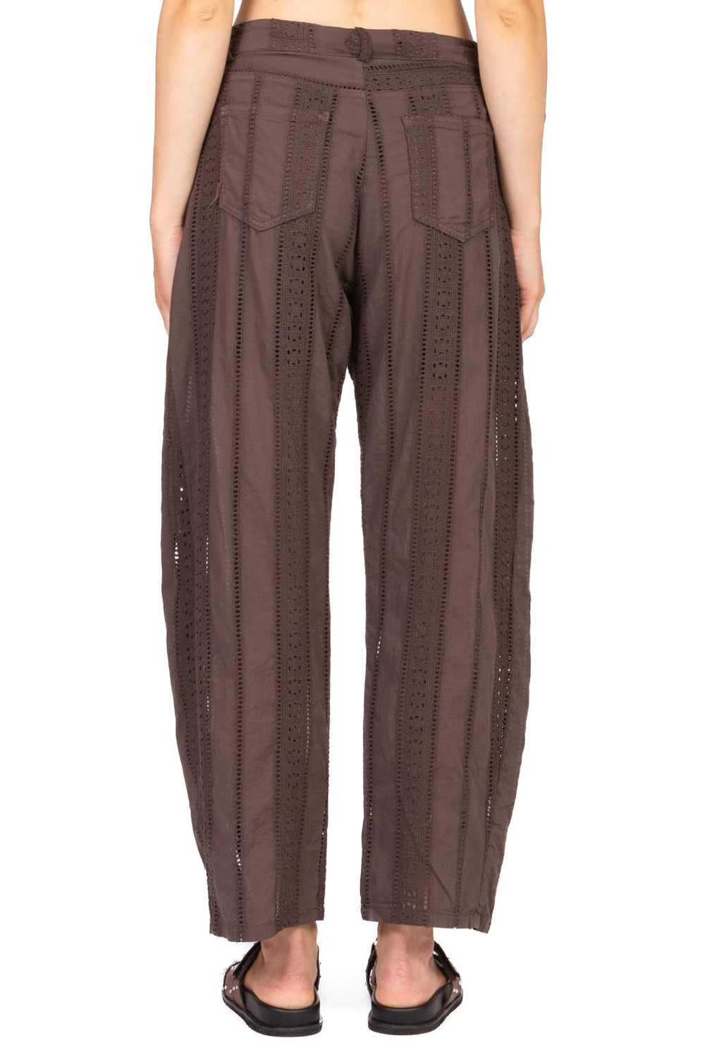Tensione In - Pantalone barrel ricamato Art. S25PI83