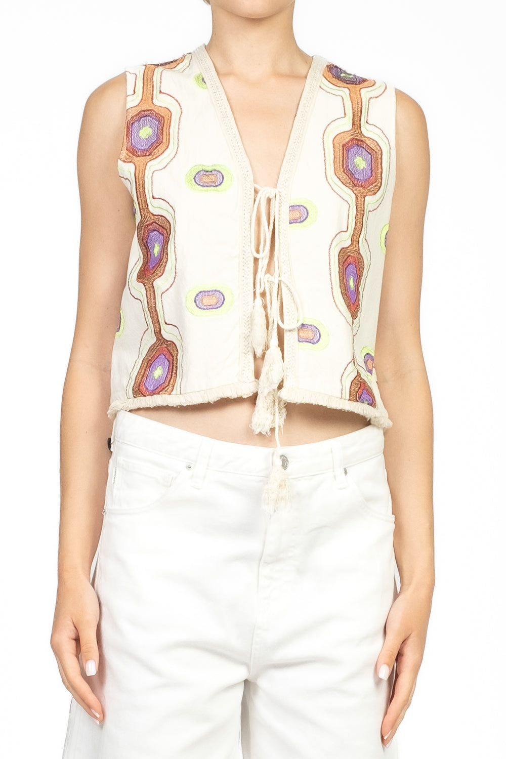 Dixie - Gilet fantasia aperto con laccio Art. LAGDTDE