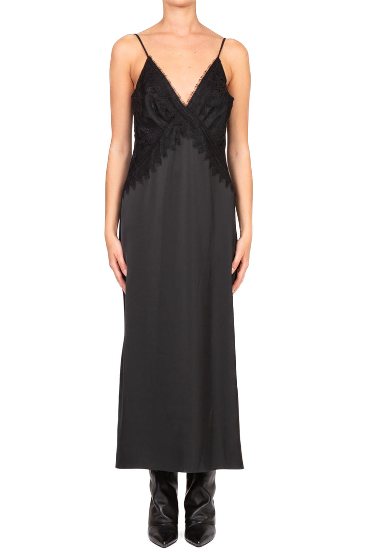 Tensione In - Abito satin con pizzo Art. FW250032
