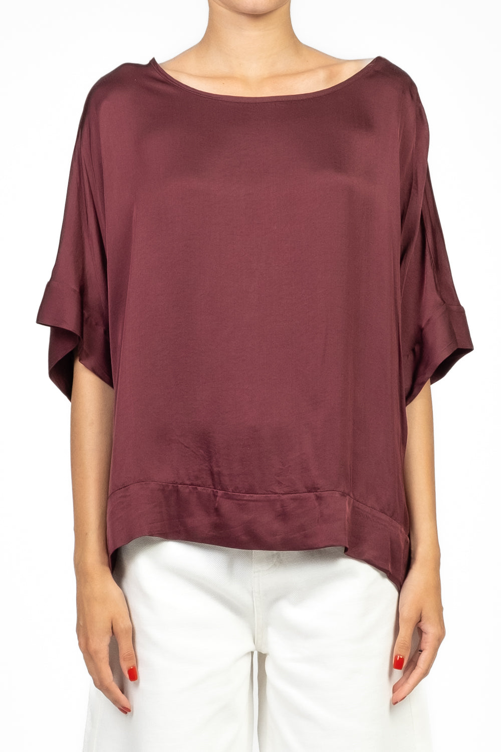 Tensione In - Blusa over in satin Art. F5293B05QPE25