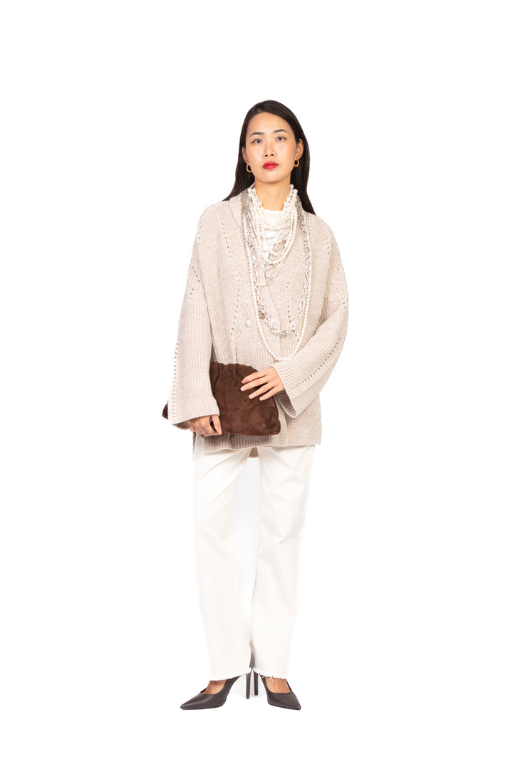 Vicolo - Cardigan doppio petto bottoni gioiello Art. 55117F