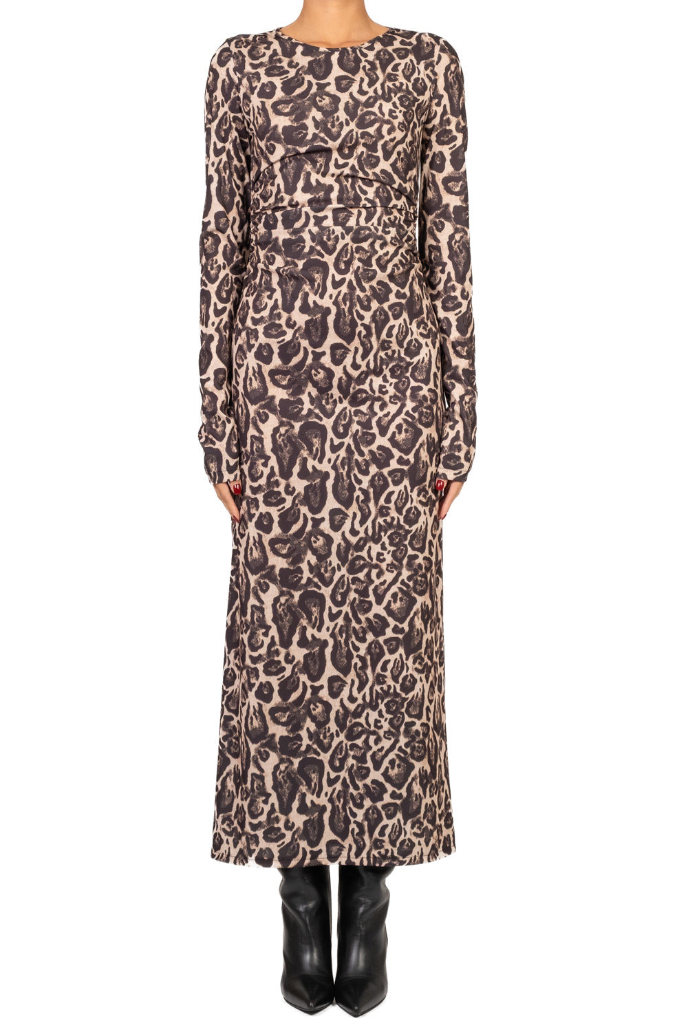 Imperial - Abito animalier scollo posteriore Art. AFDKKOT