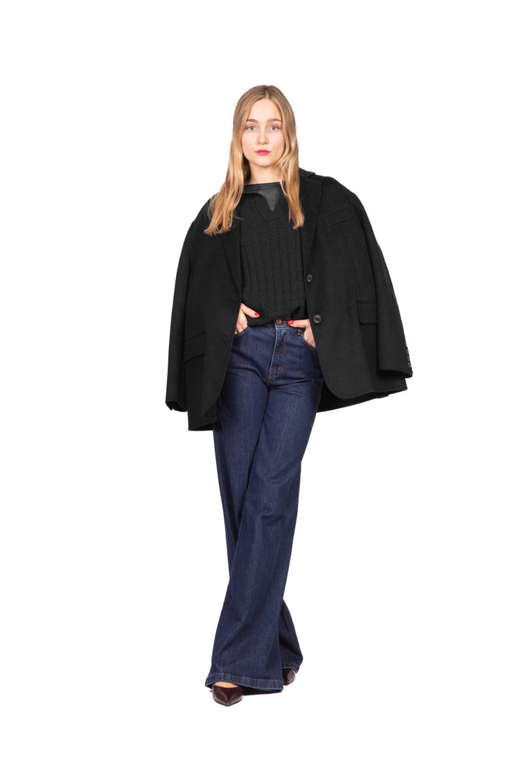 Vicolo - Maglia polo trecce con logo Art. 77307F