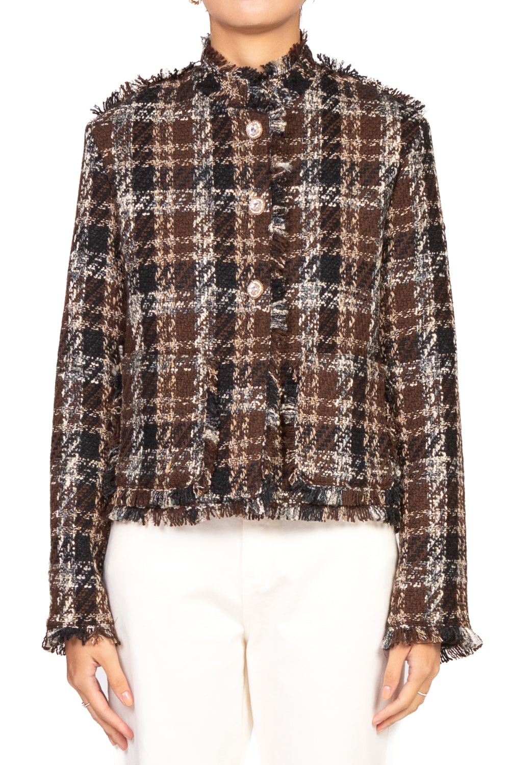 Vicolo - Giacca bouclé quadri Art. TF0204