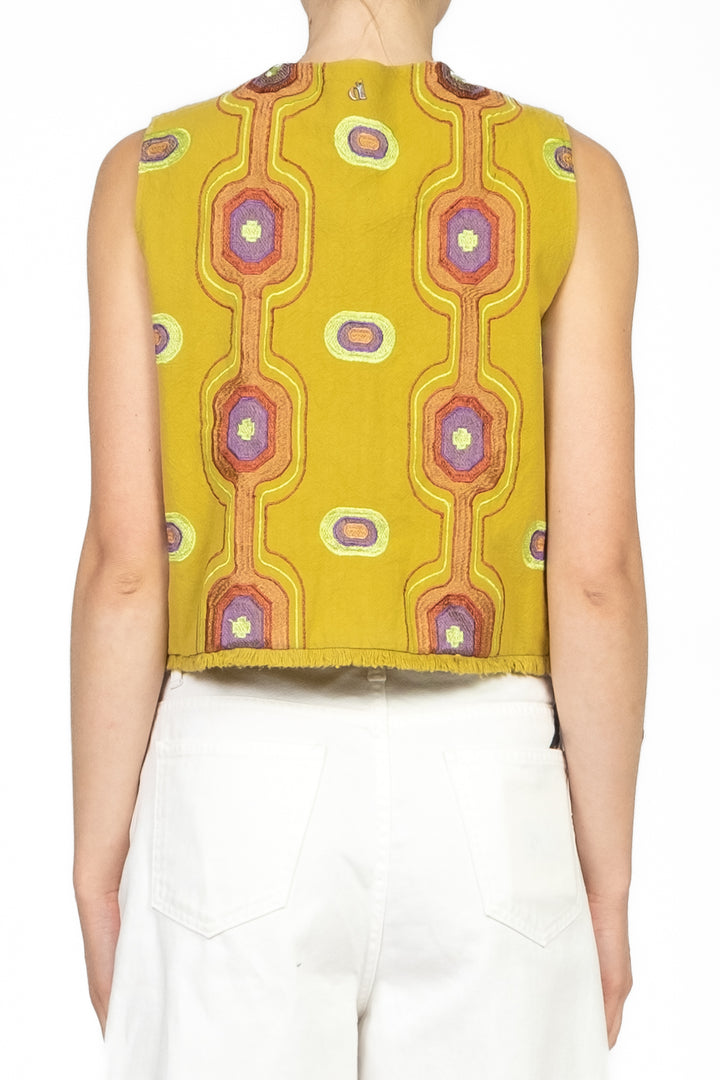Dixie - Gilet fantasia aperto con laccio Art. LAGDTDE