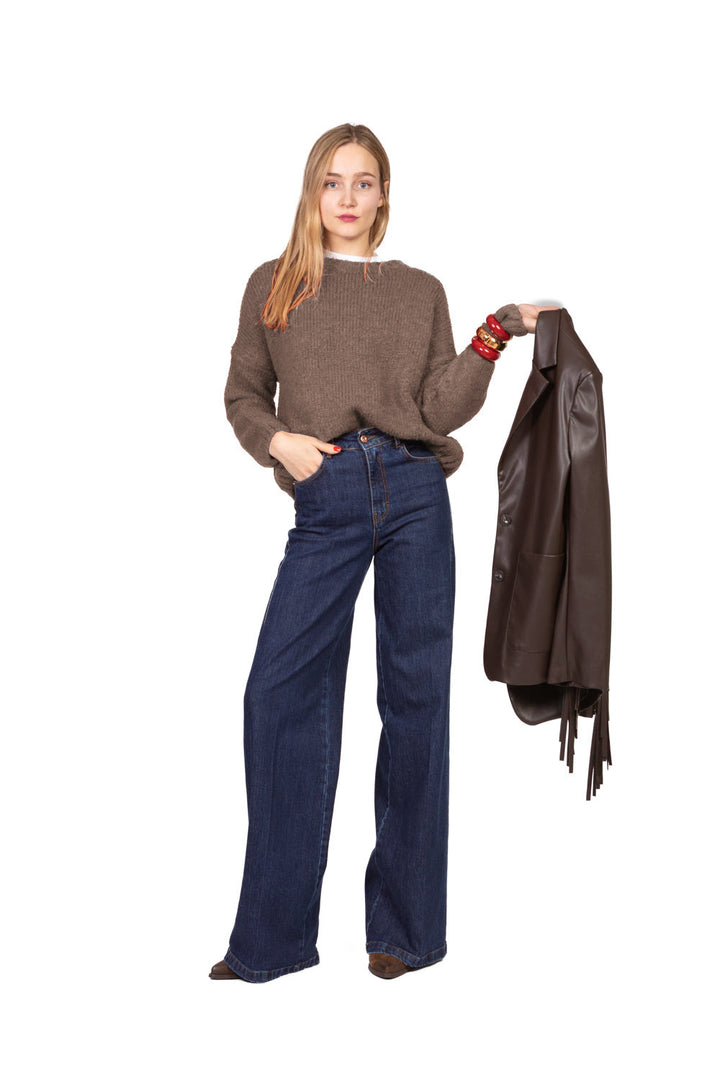 Tensione In - Maglia girocollo misto lana Art. D80379