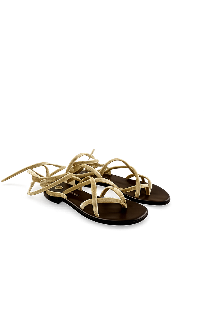 Divine Follie - Sandalo infradito con laccio velluto Art. Z101