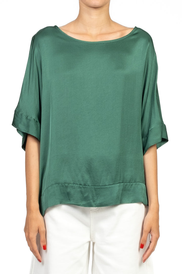 Tensione In - Blusa over in satin Art. F5293B05QPE25