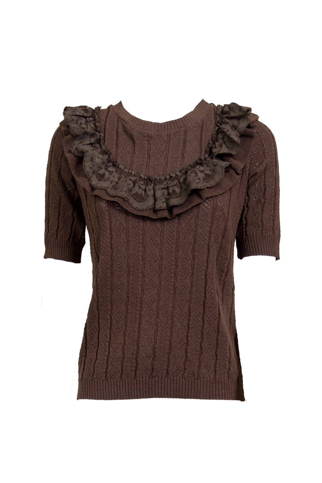 Vicolo - Maglia manica corta con rouches Art. 22077D
